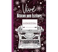 Bitácora para escritores: ESTRUCTURA. 2025. Diseño de flores, versión blanco y negro