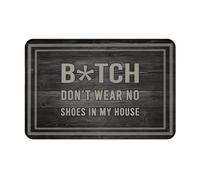 Bitch Don'T Wear No Shoes In My House Tappeto Da Bagno Antiscivolo Zerbino Asciugapassi Asciugatura Rapida Tappeti Da Bagno Per Corridoio Cucina Vasca 40X60Cm