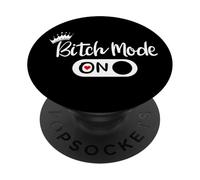 Bitch Mode On Off Sign,Im the Boss Mode Funny Sayings Bitchy PopSockets PopGrip Adesivo