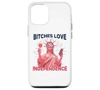 Bitches Love Independence Funny 4th of July Men Women Custodia per iPhone 12/12 Pro