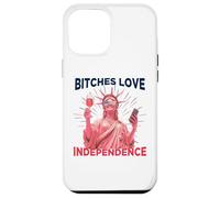 Bitches Love Independence Funny 4th of July Men Women Custodia per iPhone 12 Pro Max