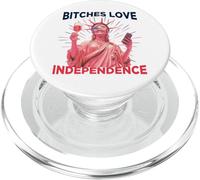 Bitches Love Independence Funny 4th of July Men Women PopSockets PopGrip per MagSafe