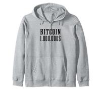 Bitcoin 1.000.000$ Bitcoin Crypto Investire Bitcoin Felpa con Cappuccio