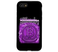 Bitcoin Billionaire Meme Logo crittografico viola Lightning BTC Custodia per iPhone SE (2020) / 7/8