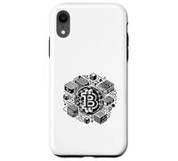 Bitcoin Blockchain Tech Art per gli appassionati di Custodia per iPhone XR