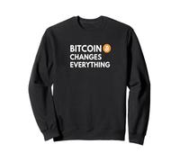 Bitcoin Cambia Tutto libertà Moneta Rivoluzione Bitcoin Felpa