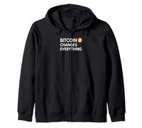 Bitcoin Cambia Tutto libertà Moneta Rivoluzione Bitcoin Felpa con Cappuccio