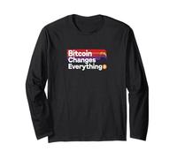 Bitcoin Cambia Tutto libertà Moneta Rivoluzione Bitcoin Maglia a Manica