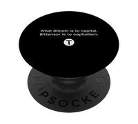Bitcoin Capital, capitalismo bittensore PopSockets PopGrip Adesivo