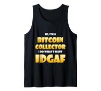 Bitcoin Collector Costume IDGAF Meme BTC Mining Gear Bitcoin Canotta
