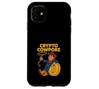 Bitcoin Cowboy Life Digital Gold Rush Western Crypto Custodia per iPhone 11