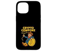 Bitcoin Cowboy Life Digital Gold Rush Western Crypto Custodia per iPhone 15