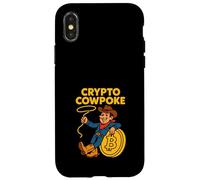 Bitcoin Cowboy Life Digital Gold Rush Western Crypto Custodia per iPhone X/XS