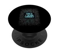 Bitcoin Crypto Code è la nuova blockchain di valuta PopSockets PopGrip Adesivo