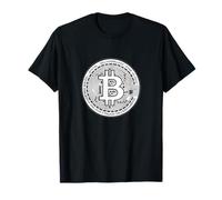 Bitcoin Crypto Coin Valuta Digitale Blockchain Trader Design Maglietta