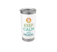 Bitcoin & Crypto - Keep Calm and HODL Bicchiere termico in acciaio inox doppia parete