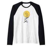Bitcoin dei delle criptovalute Maglia con Maniche Raglan