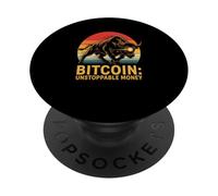 Bitcoin denaro inarrestabile libertà digitale sicuro sat bitcoin PopSockets PopGrip Adesivo