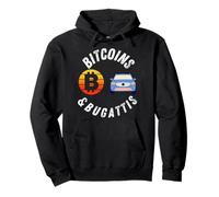 Bitcoin e Bugatti Felpa con Cappuccio