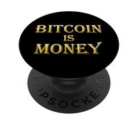 Bitcoin è denaro BTC Blockchain Crypto Sound Money Bitcoiner PopSockets PopGrip Adesivo
