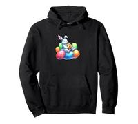 Bitcoin Easter Bunny Eggs Pasqua Party Carino Coniglio Felpa con Cappuccio