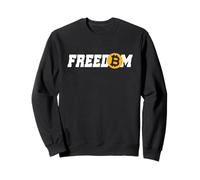 Bitcoin Freedom Criptovaluta BTC libertà Cripto Milionario Felpa