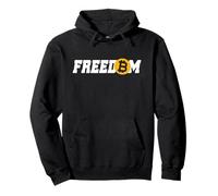 Bitcoin Freedom Criptovaluta BTC libertà Cripto Milionario Felpa con Cappuccio