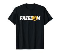 Bitcoin Freedom Criptovaluta BTC libertà Cripto Milionario Maglietta