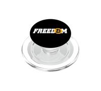 Bitcoin Freedom Criptovaluta BTC Libertà Cripto Milionario PopSockets PopGrip per MagSafe