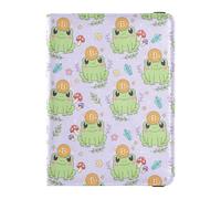 Bitcoin Frog Fairy Tale Porta passaporto in pelle per viaggio impermeabile passaporto copertine per uomini accessori da viaggio