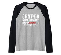 Bitcoin Funny Crypto Cryptocurrency Blockchain Maglia con Maniche Raglan
