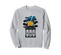 Bitcoin Future Design Crypto Lightning Grafica Ricchezza Energia Felpa