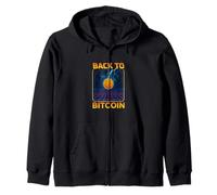Bitcoin Future Design Crypto Lightning Grafica Ricchezza Energia Felpa con Cappuccio