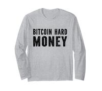 Bitcoin hard Money - Crypto Investire Bitcoin Maglia a Manica