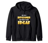 Bitcoin IDGAF Meme Cute Blockchain Costume BTC Bitcoiner Felpa con Cappuccio