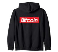 Bitcoin Logo BTC Blockchain Criptovaluta Bitcoin Minatori Felpa con Cappuccio