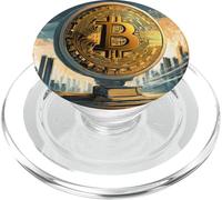 Bitcoin Moneta grande PopSockets PopGrip per MagSafe