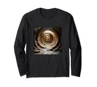 Bitcoin Montagna Pietra Tunnel Montagna Roccia Muro Logo Segno Maglia a Manica