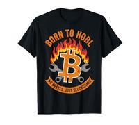 Bitcoin Nato per HODL BTC Blockchain Maglietta