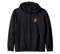 Bitcoin Piccola Tasca Logo Coin Crypto Trader Libertà Regalo Felpa con Cappuccio