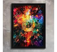 Bitcoin Print Poster Cryptocurrency Wall Art Bitcoin Print Original Crypto Print Poster A5 - Ispiratrice Motivazionale Arte da parete Vita quotidiana Citazione incoraggiante Frasi brevi famose Parole