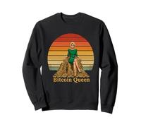 Bitcoin Queen su Blockchain Power King Royal HODL Bitcoin Felpa