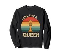 Bitcoin Queen su Blockchain Power King Royal HODL Bitcoin Felpa