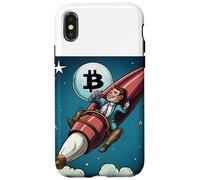 Bitcoin razzo To The Moon Custodia per iPhone X/XS