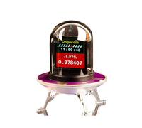 Bitcoin RGB Nixie Tube Clock WIFI Networked LED Light-Emitting Color Screen DIY Analog Digital Tube Night Light