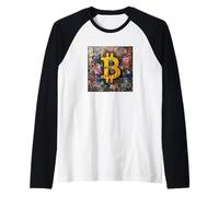 Bitcoin Satoshi Cosa Here Maglia con Maniche Raglan