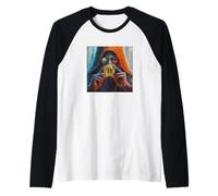 Bitcoin Satoshi Nakamoto Immagine Mistero Leggenda Maglia con Maniche Raglan