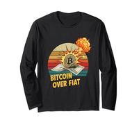 Bitcoin su fiat decentralizzato libertà di denaro sicuro bitcoin Maglia a Manica