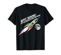 Bitcoin sulla luna, 100k giù 500k per andare, criptovaluta bitcoin Maglietta