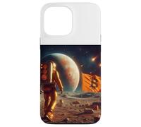 Bitcoin To The Moon Corso astronauta Bandiera Custodia per iPhone 13 Pro Max
